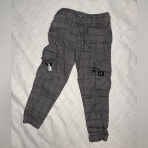 Little Trouble plaid cargos